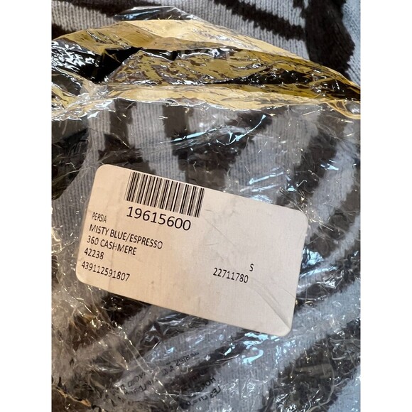 360Cashmere Persia Sweater Womens S Misty Blue Cashmere Pullover Crew Neck NWT - Picture 8 of 12